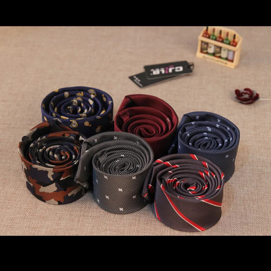 Linbaiway 6 см в полоску с завязкой на вороте для мужской галстук из жаккардовой ткани