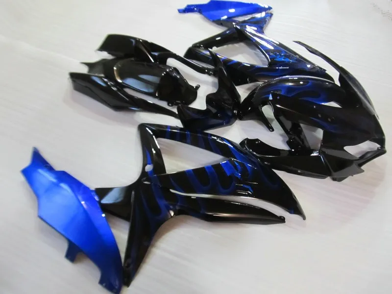 Набор обтекателей для литья под давлением GSXR600 750 K8 08 09 GSXR 600 GSXR750 2008 2009 Синий Пламя