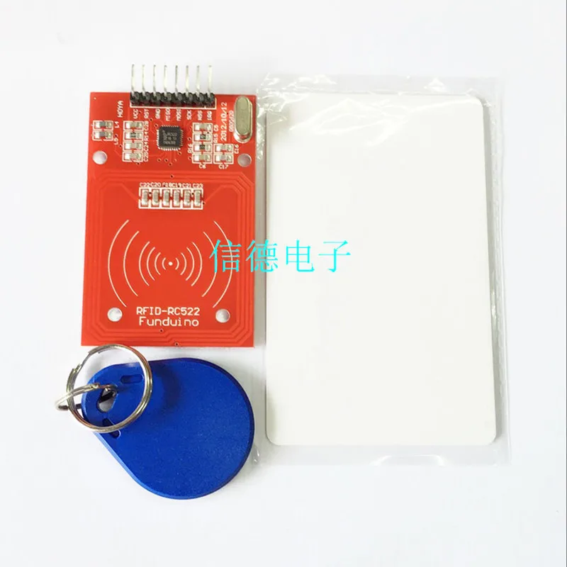 

MFRC-522 RFID learning kit radio frequency IC card induction module to send S50 Fudan keychain