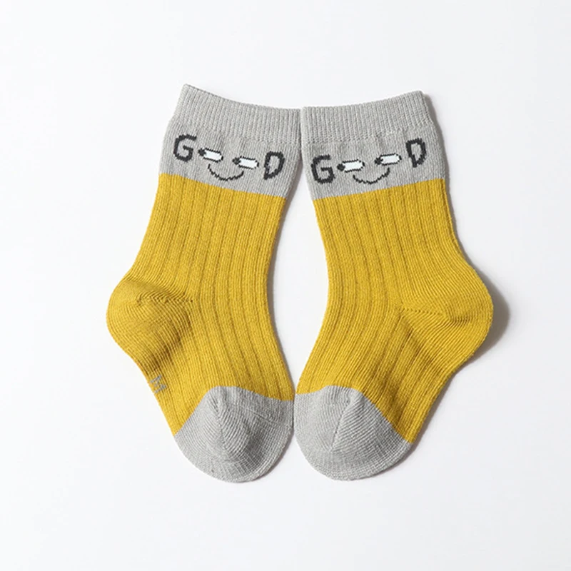 Детские хлопковые Дышащие носки лотоса в новом стиле с принтом животных и цифр