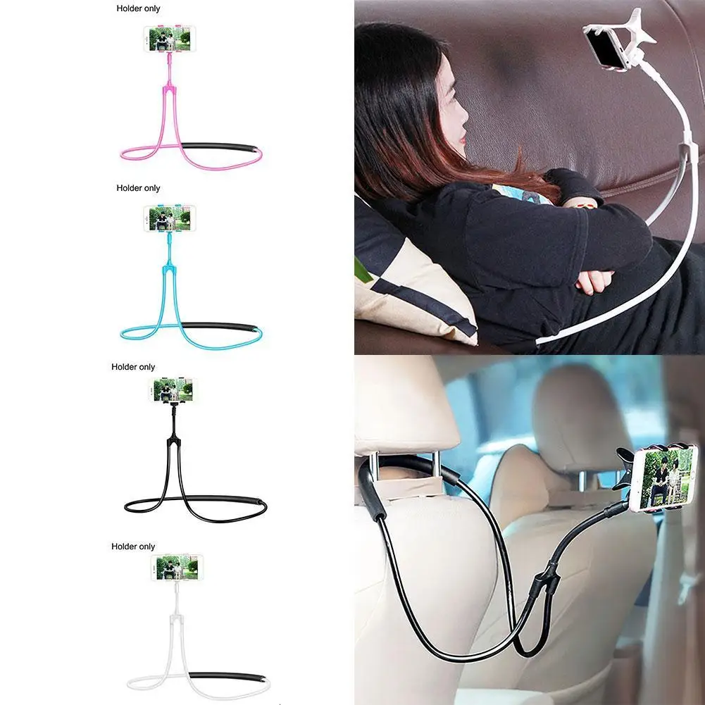 

Mobile Phone Holder Lazy Hanging Neck Phone Stands Stand For iPhone Xiaomi Holder Necklace Huawei Phones Degree Bed 360 Bra S1F9