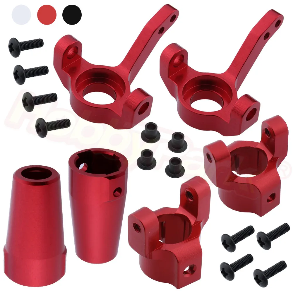 

6pcs Aluminum Knuckle Hub Carrier Set Replacement of AX30494 AX30495 AX30496 For AXIAL SCX10 1/10 Rock Crawler Upgrade Parts