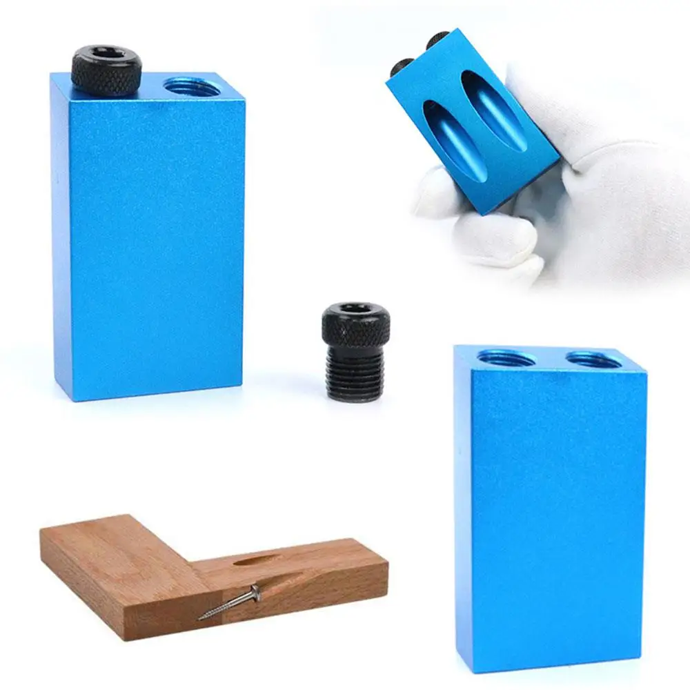 7pcs Hole Locator Pockethole Jig Woodworking Puncher Cross Screw Driver Kit Aluminum Oblique Drill Bit DIY Carpentry Tools | Инструменты