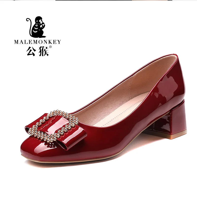 Туфли лодочки женские из лакированной кожи вечерние на высоком каблуке с