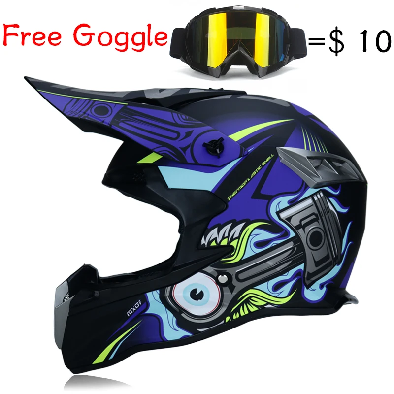 

New Professional Full Face Off Road Motorcycle Motocross Down Helmet MTB DH Racing Helmet Asco Moto Helm Men Women Adult