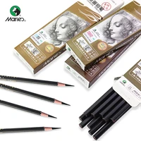 maries professional sketch charcoalcarbon pencil 12pcs softmediumhardextra soft drawing charcoal pens art supplies c7300