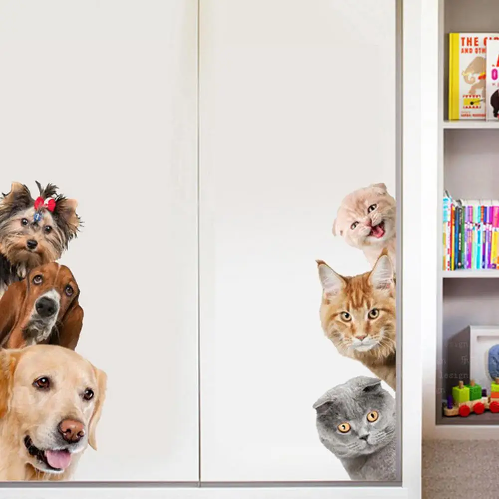 Милые наклейки на стену креативные водонепроницаемые самоклеящиеся съемные