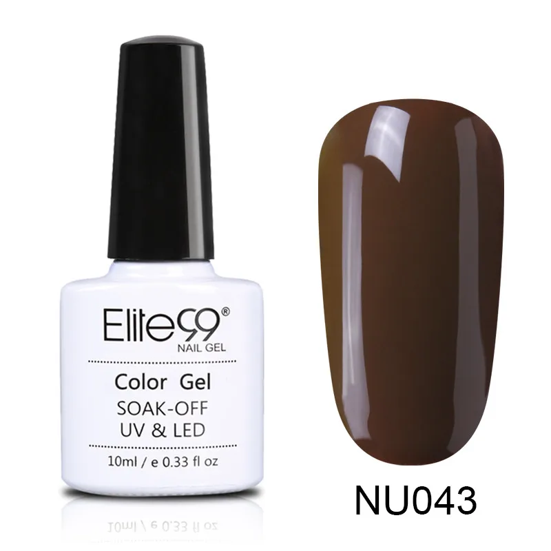 043 Elite99 10 мл Гель-лак телесного цвета Vernis Полупостоянный УФ-гель для ногтей гели для дизайна ногтей Эмаль лак для ногтей гель лак - Цвет: 043