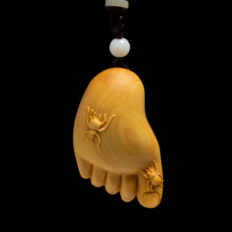 Маленькие ножки Lucky Boxwood креативная твердая деревянная китайская статуя ручная игрушка резьба по дереву