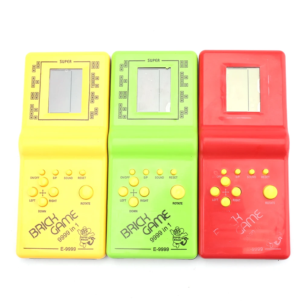 Прочная забавная игровая консоль для Тетрис портативная анимации Детская