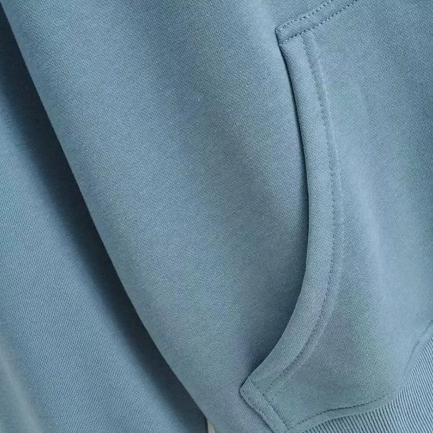

Womens Casual Zip Up Hoodie Long Sleeve Solid Color Loose Fit Sweatshirt with Pockets
