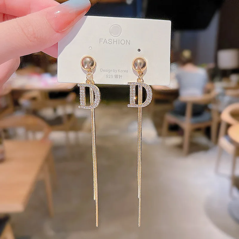 Женские серьги с длинной кисточкой серебро 2022 пробы | Украшения и аксессуары