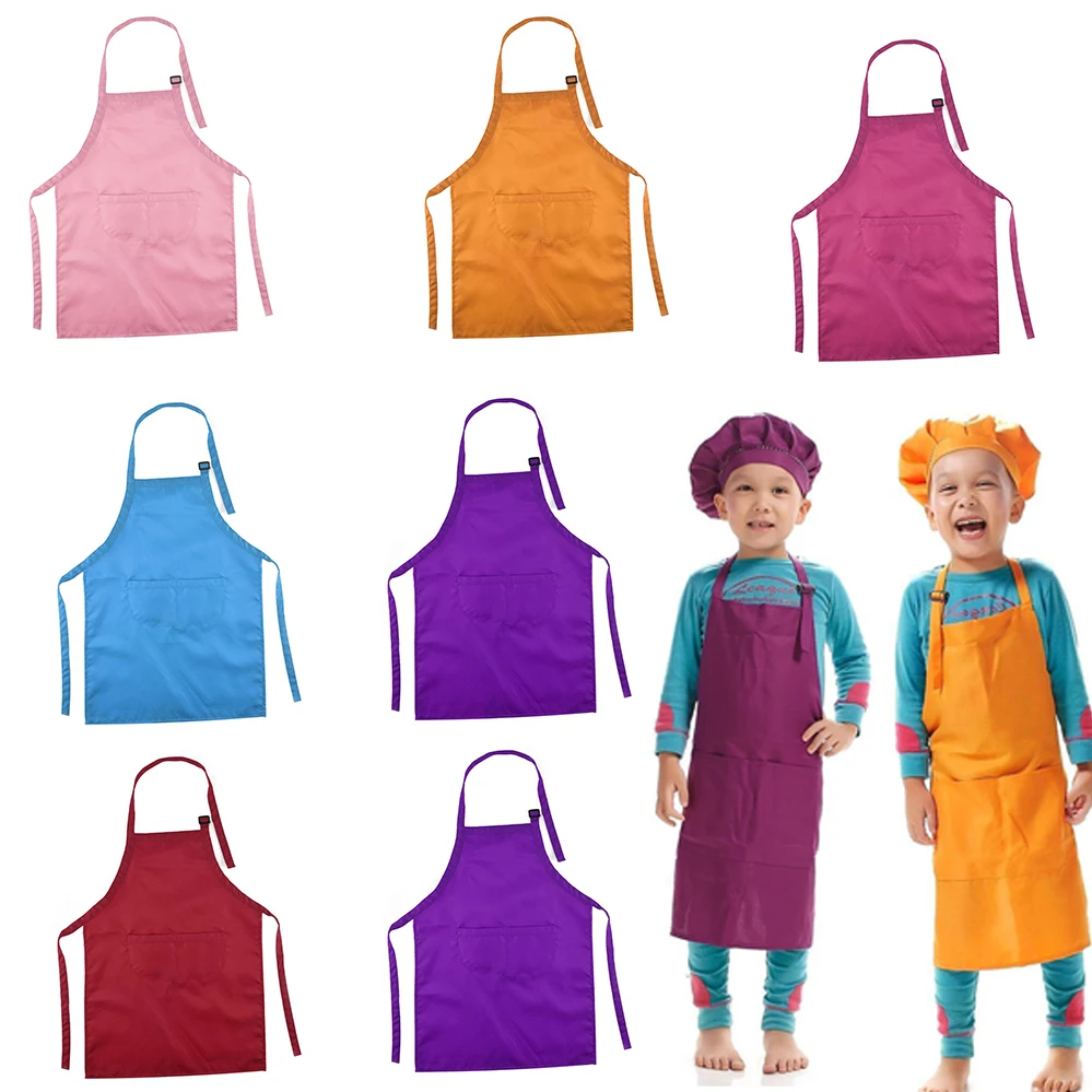 Детский фартук детский рукав шапка карман для детского сада кухни выпечки