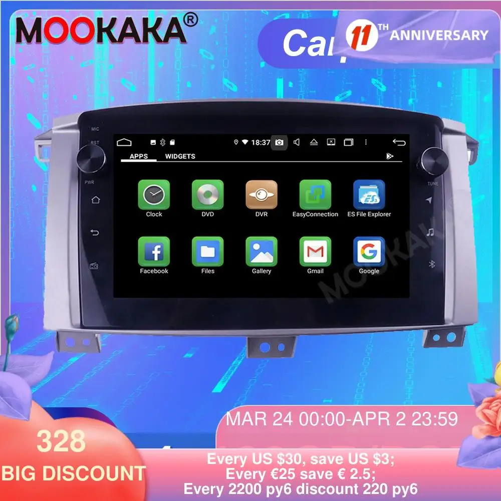 

FOR Toyota Land Cruiser LC100 2002-2007 Android10.0 128G Tesla Screen Car Multimedia Player GPS Navigation Auto Stereo Head unit