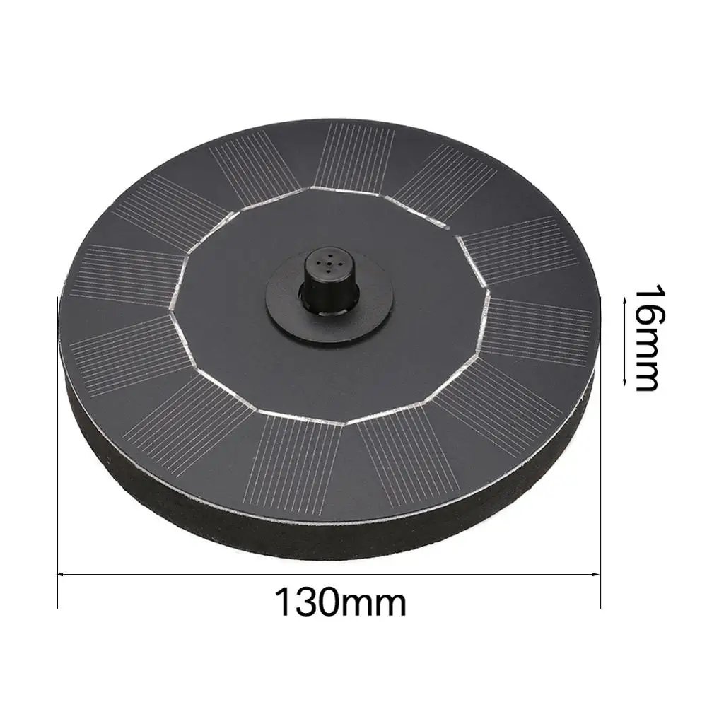 Мини фонтан на солнечной батарее плавающий водяной насос 130 мм 1 2 Вт для ванной