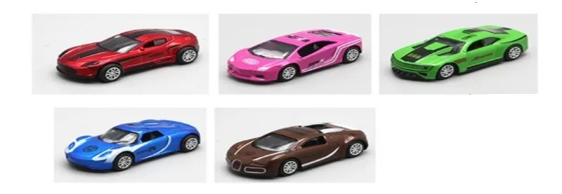 5 шт. 1: 64 детские игрушки модели спортивных автомобилей мини Карманный Автомобиль костюм авто полицейский гоночный автомобиль металлическая модель автомобиля Детские подарки для детей