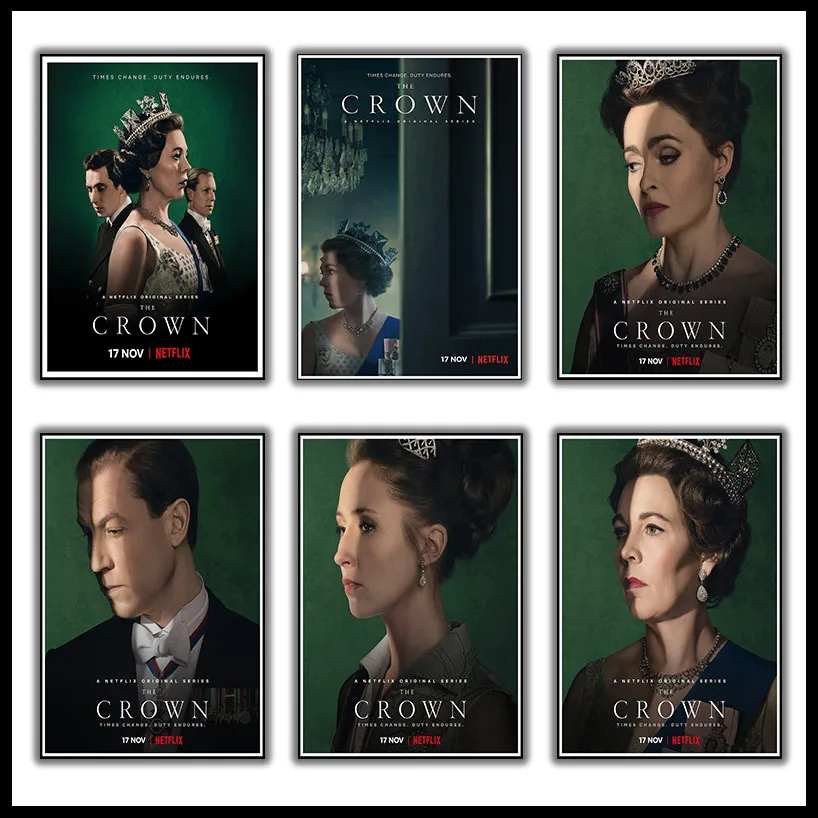 The Crown Season 3 американская ТВ-серия ретро винтажная наклейка домашнее искусство