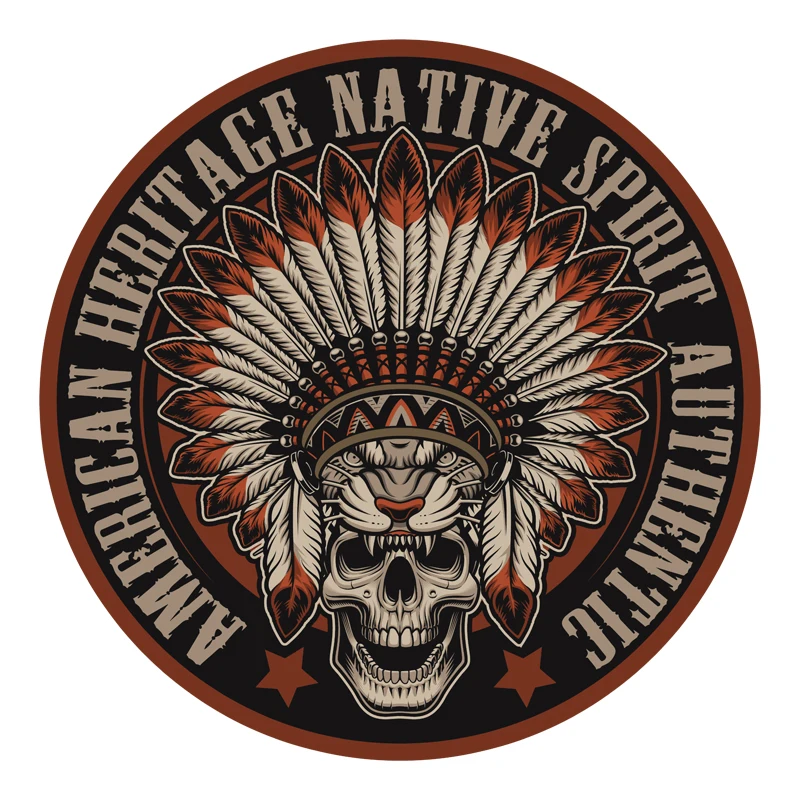 

ExquisiteSKULL Eagle Feather Crest Brave Badge Car Motorcycle Moto Sticker PVC Decal