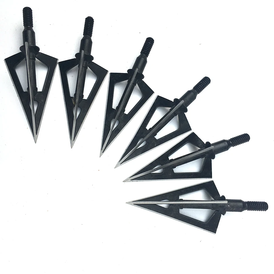 

100 Grain Arrowhead Tip Point Telflon Surface Treatment Broadhead Arrow Bow Hunting Beast Arrow Head 3 Blades