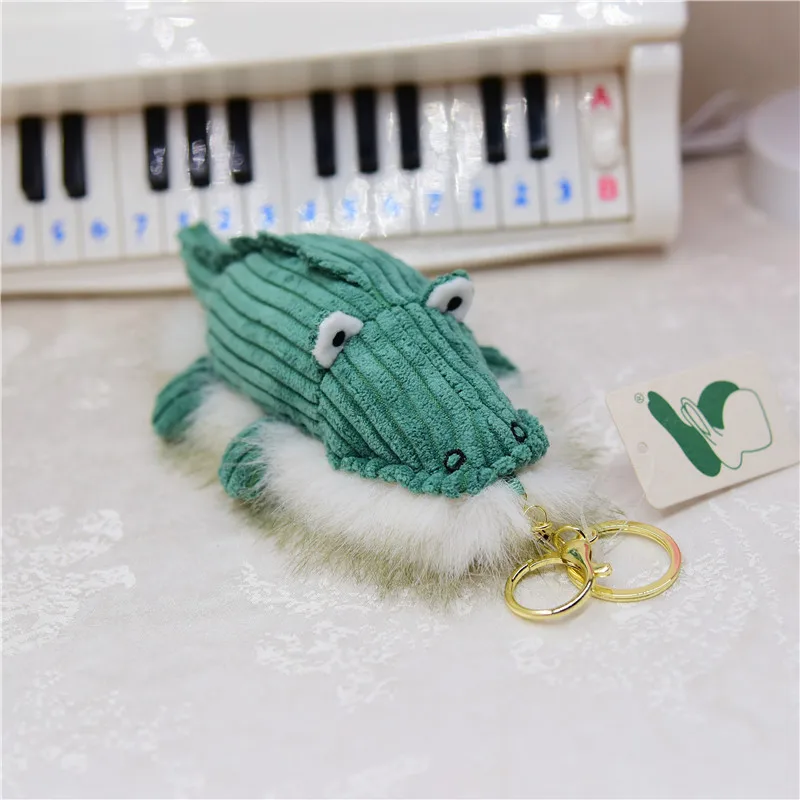 

Upscale fashione Tricky Funny dinosaur crocodile Pendant Keychain soft Exquisite Soothing doll couple birthday christmase gift