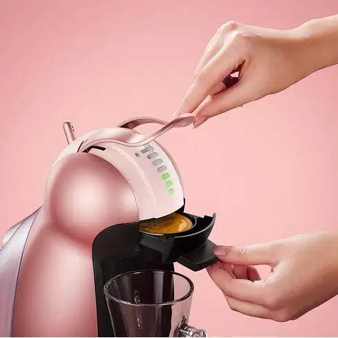 

espresso Nescafe Dolce Gusto household Capsule Coffee Machine Home genio2 drip cafe maker Rose Gold miss pink 220-230-240V diy