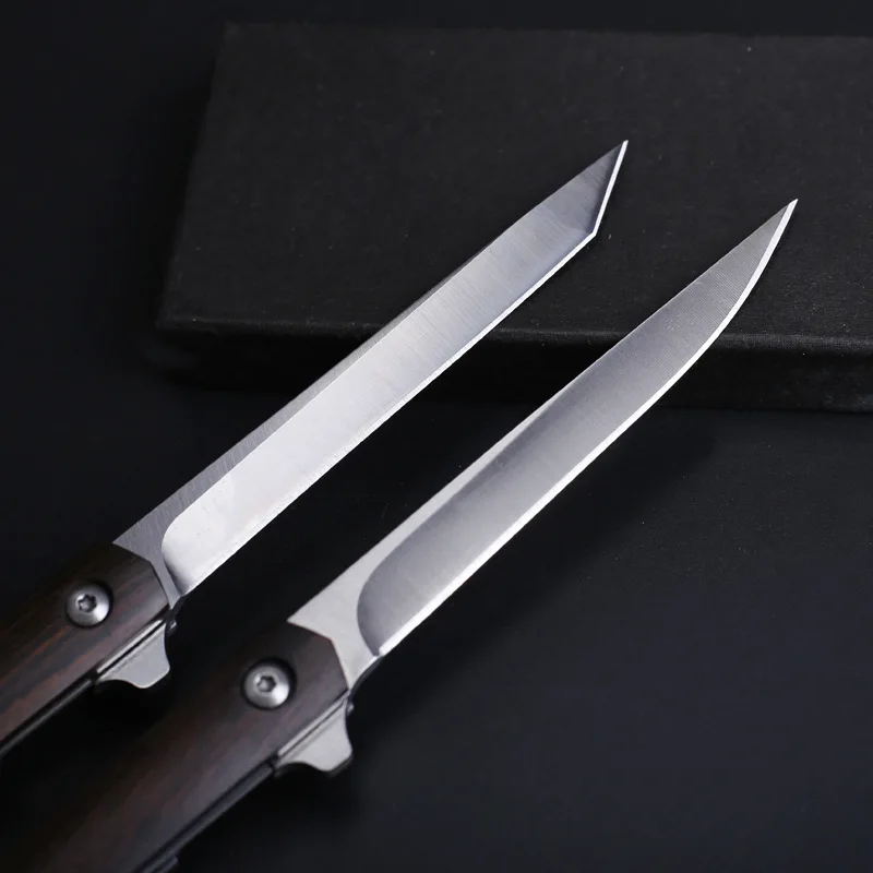 Стальной складной нож M390 портативный карманный из твердой древесины CS Go для