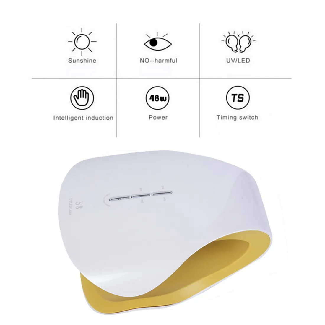 LED Nail Gel Lamp Quick 36/48W Infrared Sensor Dry Machine Curing 24LEDS Art Dryer Manicure Tools Kit dryer | Красота и здоровье