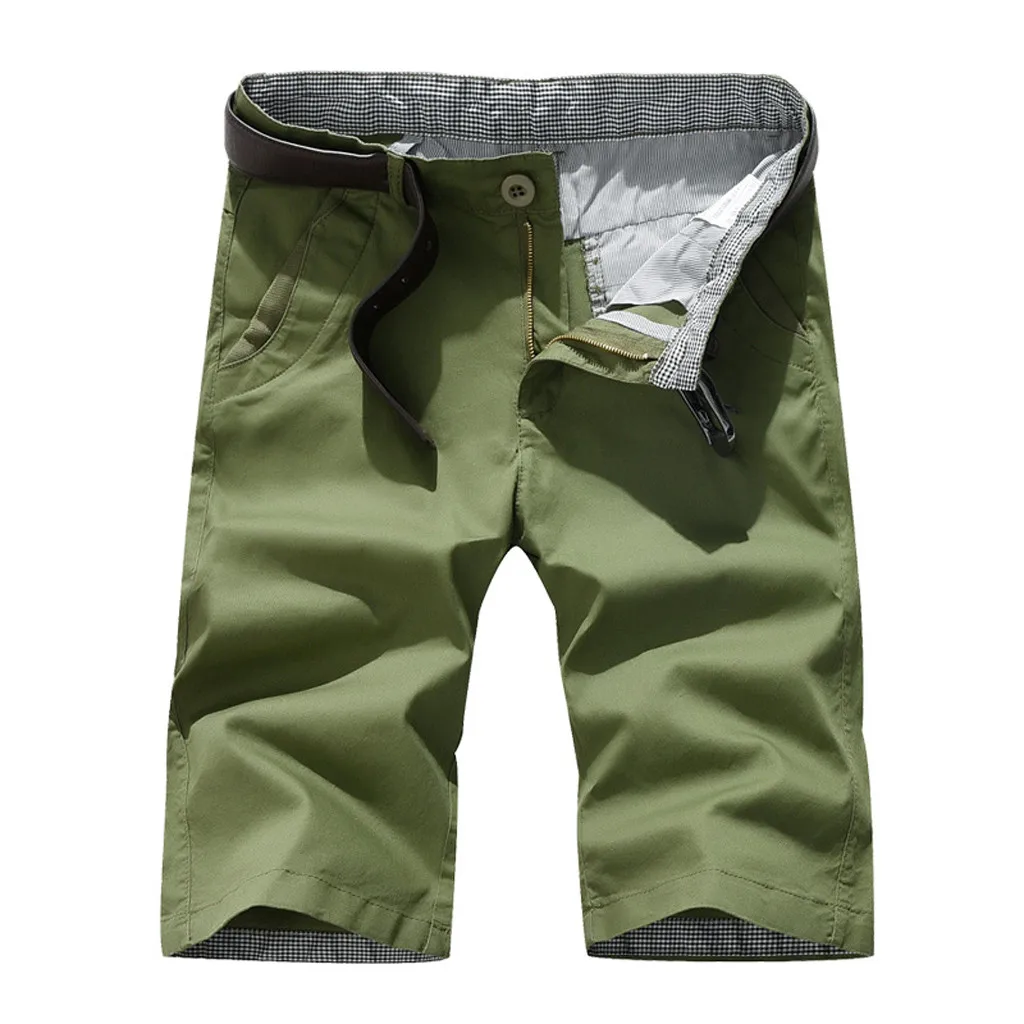 Мужские летние повседневные шорты до колена большие размеры S-7XL модные прямые