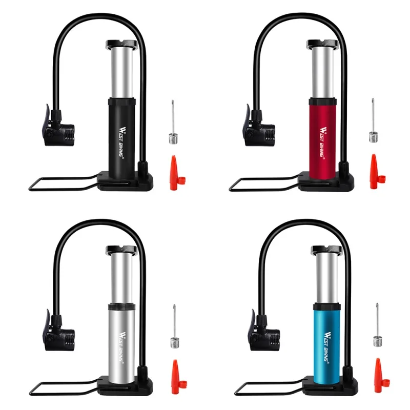 

High Pressure Bike Pump AV/FV Portable Air Inflator Foot Bomba MTB Bicycle Pump Bike Accessories Pump Motorcycle Tyre Inflator