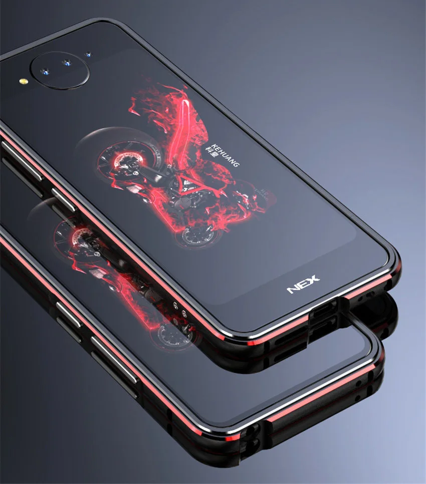 ДЛЯ Vivo NEX двойной дисплей металлический каркас двойной цвет алюминиевый бампер Защитная крышка для Vivo NEX 2 Nex2 чехол