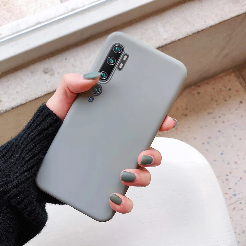 gray Чехол для redmi UL 10 cc9 pro redmi k30 k20 чехол funda coque caps etui корпус мягкий тонкий матовый корпус - Цвет: gray