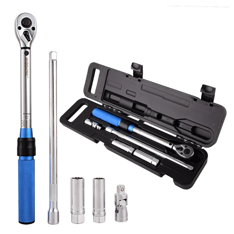 

203F Wear-resistant Durable 3/8 Magnetic Spark Plug Socket Torque Wrench Wear-resistant Drive Click Torque Wrench Set