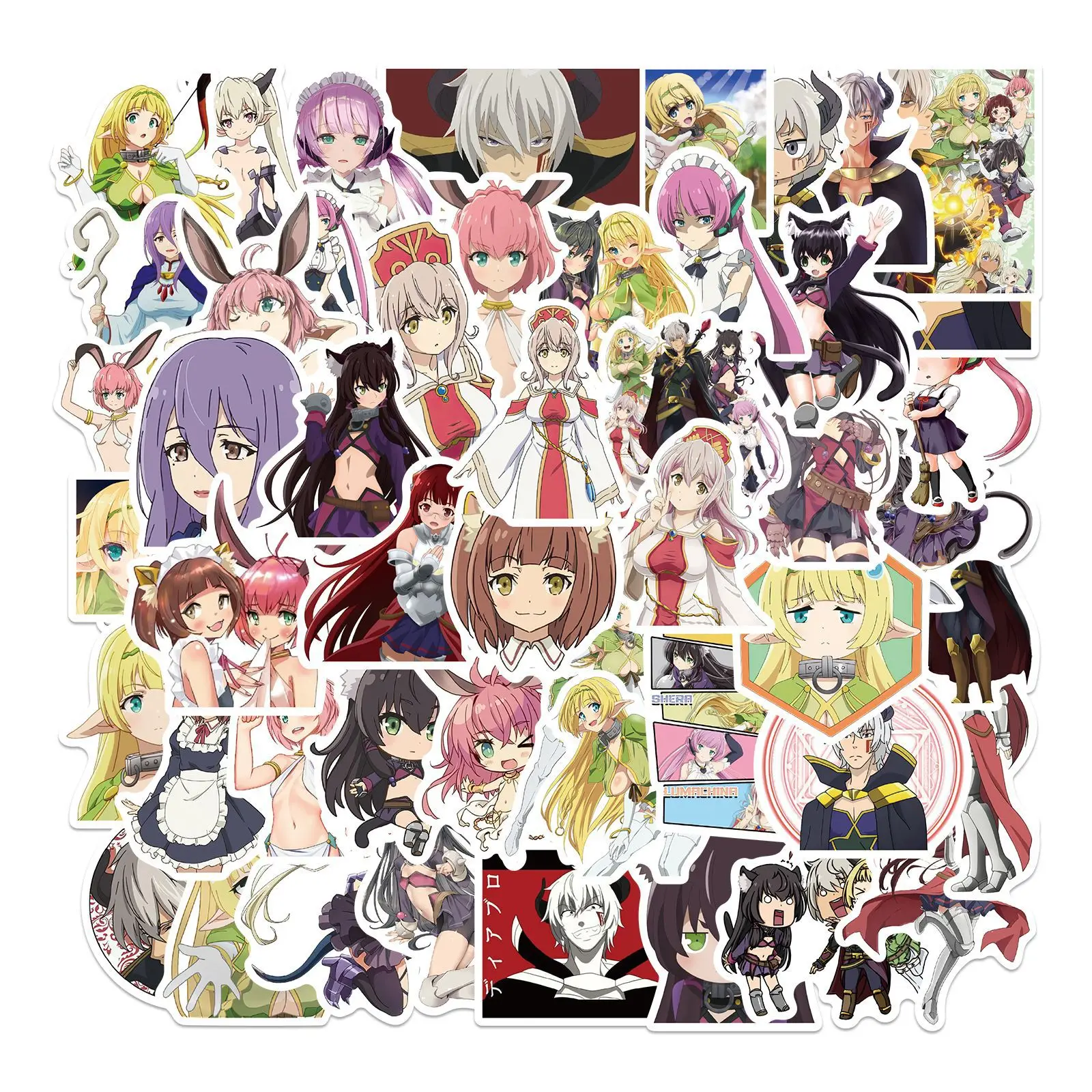 

10/30/50PCS Exotic Girl Summoning Animation Graffiti Waterproof Sticker Suitcase Notebook Refrigerator SkateboardHelmetWholesale