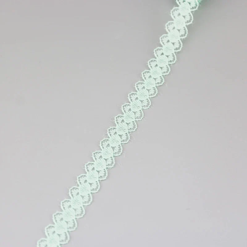 (10 ярдов/рулон) светильник зеленый цвет кружевной ткани ленты украшения