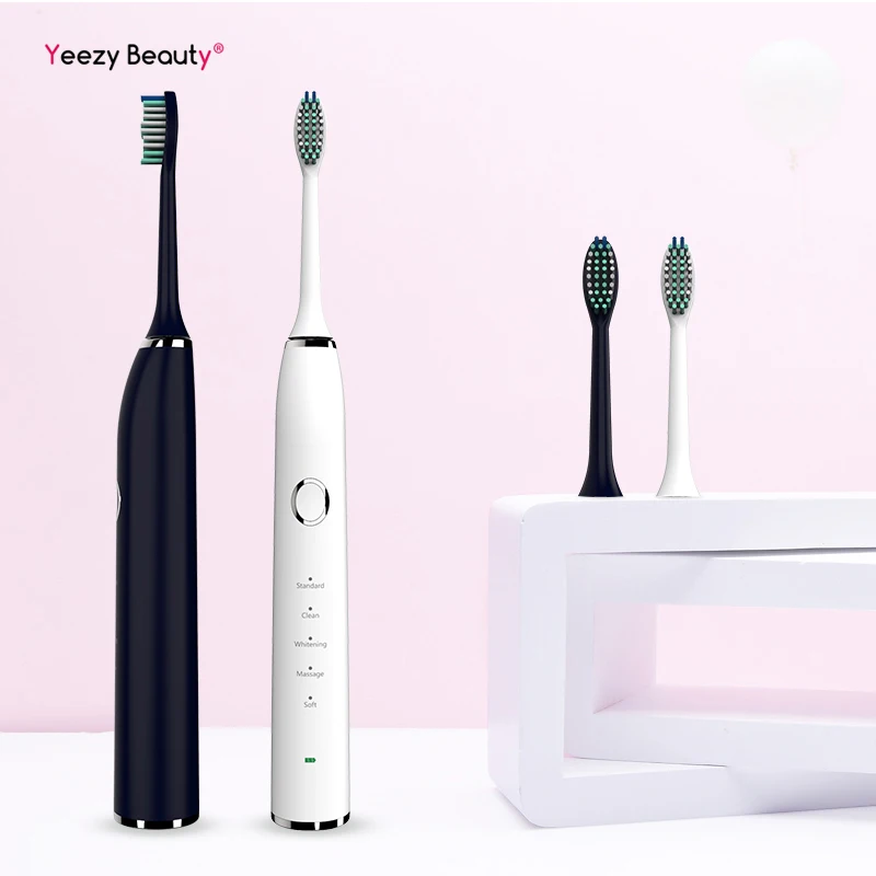 Ультра звуковая отбеливающая зубная щетка электрическая USB перезаряжаемая IPX7