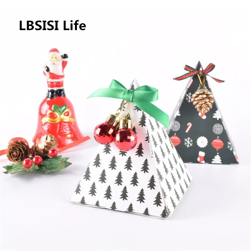 

LBSISI жизни, 50 шт в наборе, 9*9*11,5 см; Цвет: черный/белый Бумага конфеты счастливый подарок на Новый год Pac и события детский благосклонность укра...