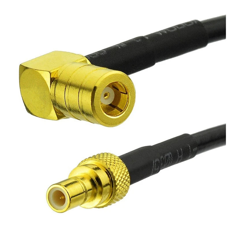 РЧ Пигтейл стандарт 50 Ом SMB Jack штекер для прямоугольного угла Женский на 5 м (16.40ft)