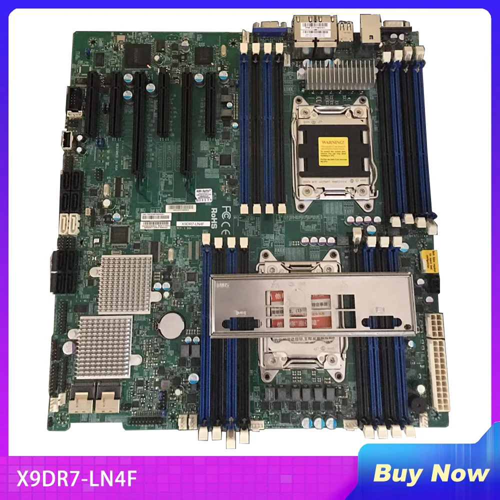 X9DR7-LN4F для материнской платы супермикро-сервера LGA2011 E5-2600 семейство C602 ECC DDR3 PCI-E3.0 SATA3 SAS2 IPMI2.0 USB2.0