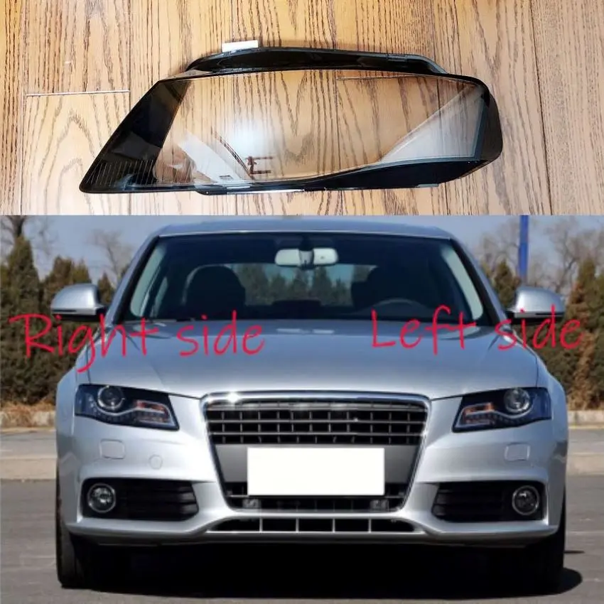 

Для Audi A4 B8 2009 2010 2011 2012 фар автомобиля крышка Рассеиватель фары авто чехол