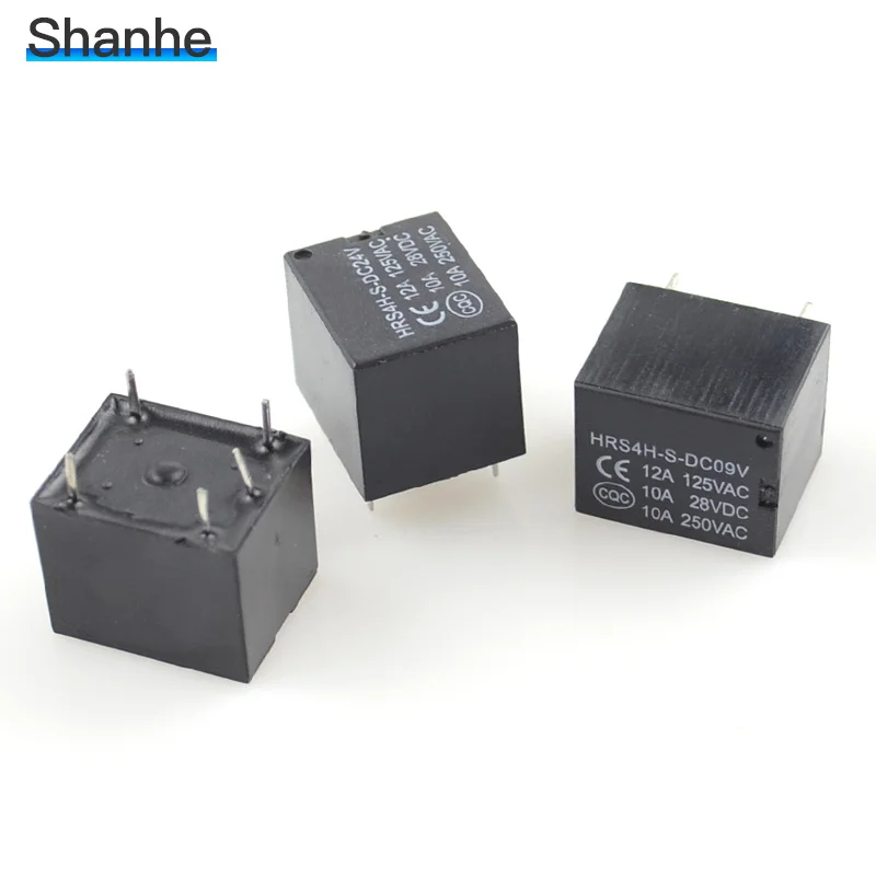 Реле JQC-3F T73 HRS4H-S, постоянный ток, 5 В/9 В/12 V/24 V JQX-14FF3 генератор импульсов 5PIN pcb миниатюрный Мощность реле SRD