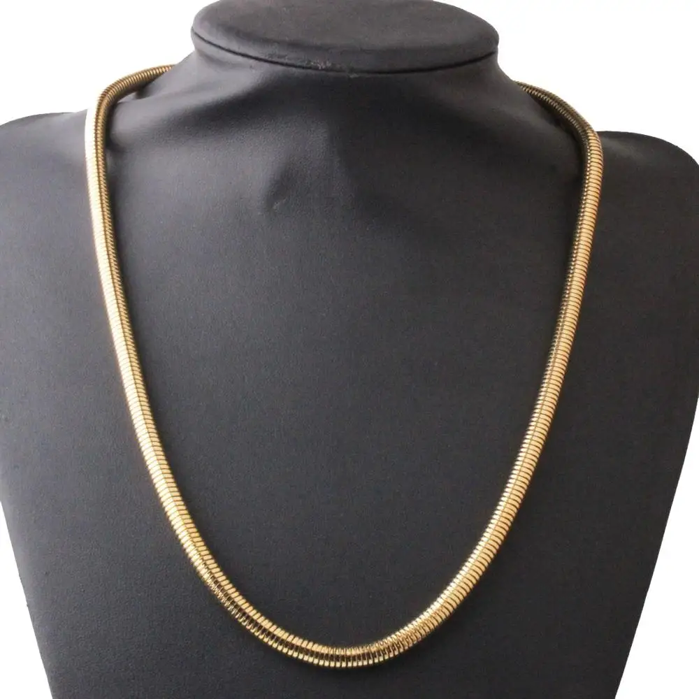 Новый дизайн 4 2 мм широкая змея елочка цепочка ожерелье из нержавеющей стали