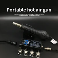 saike 8858 110v 220v euus portable bga rework solder station hot air blower heat gun saike 88584nozzles