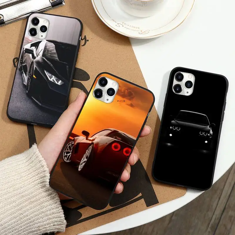 

Sports Cars Male Men Phone Case For iphone 12 11 13 7 8 6 s plus x xs xr pro max mini