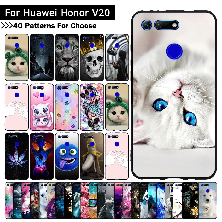 Чехол для huawei Honor View 20 V20 чехол 6,4 ''цветной защитный чехол с рисунком для Honor V 20 оболочка корпуса телефона сумки