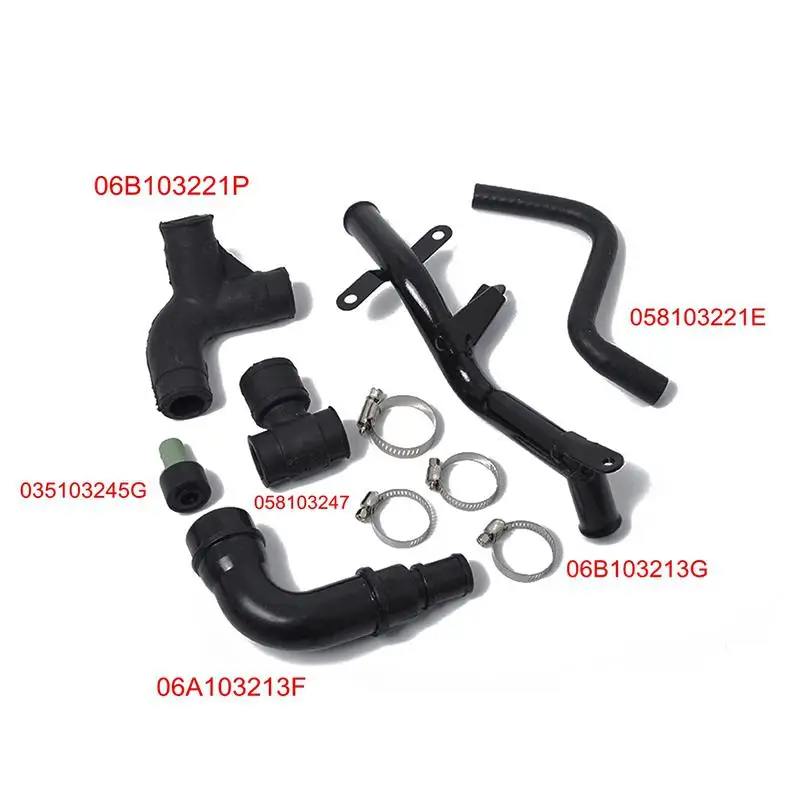 Adeeing 6 шт./компл. для Audi Volkswagen OE 06B103213G комплект дыхательного шланга Картера