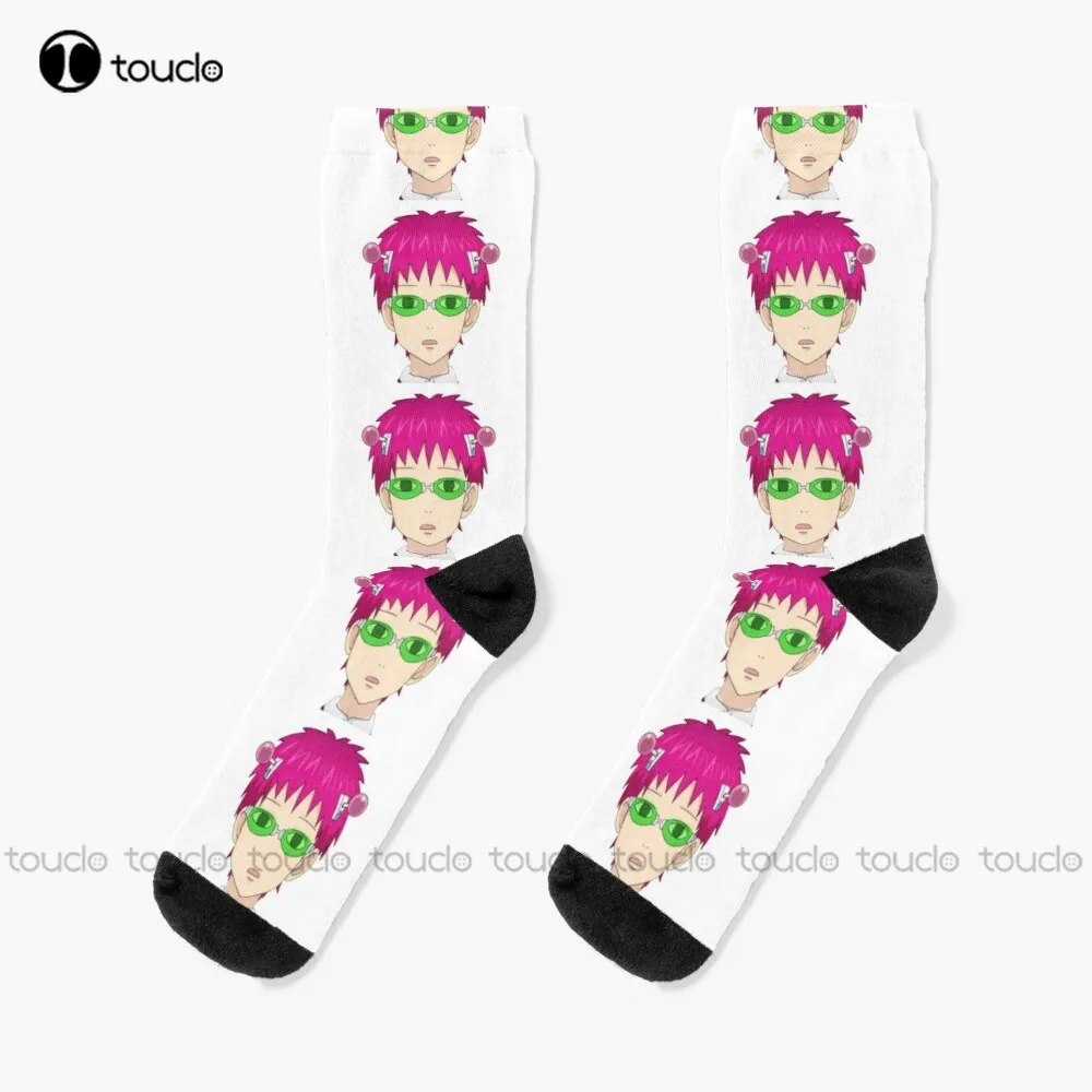 

Saiki Duh saiki nendou riki Socks funny socks for women Personalized Custom Unisex Adult Teen youth Socks 360° digital print