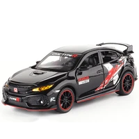 132 honda civic type r limited edition toy car metal toy diecasts toy vehicles car model high simulation car toys for boy