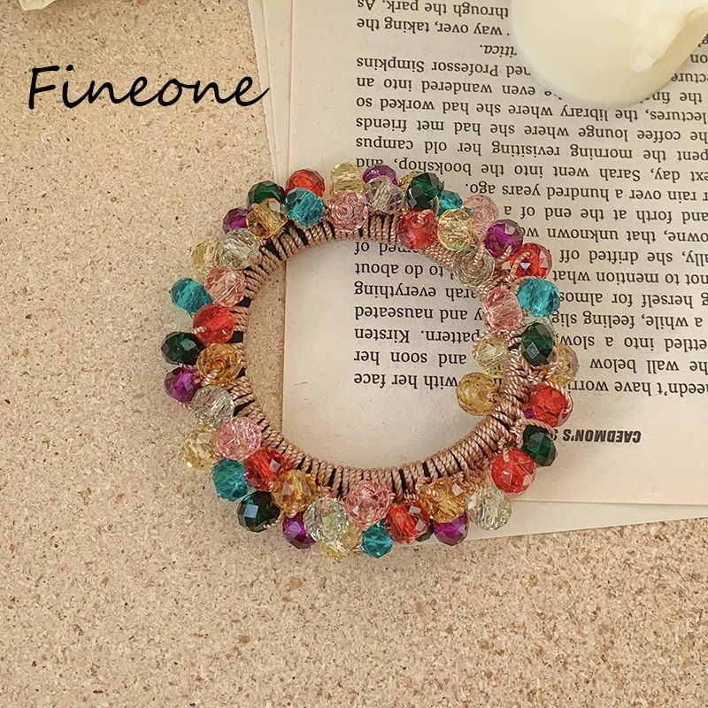 

Резинка для волос с бусинами женская, цвет в ассортименте