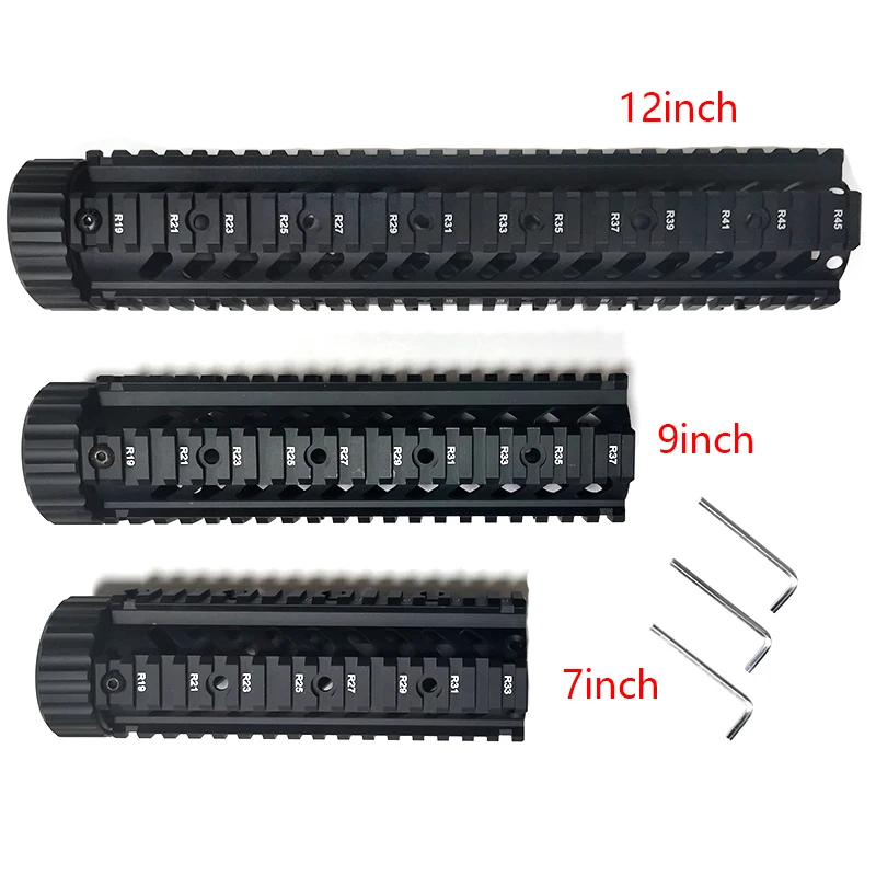 

Tactical 4/7/9/12 "Inch Free Floating Handguard for AR15 M4 M16 Airsoft Rifle Carbine Rail Mounting Hand Guard Hunting Accessory