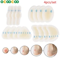 4pcsset adhesive hydrocolloid gel blister plaster heel anti wearing heel sticker pedicure patch plaster foot care tools